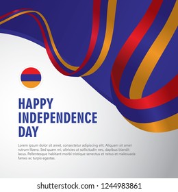 Happy Armenia Independence Day Vector Template Design Illustration