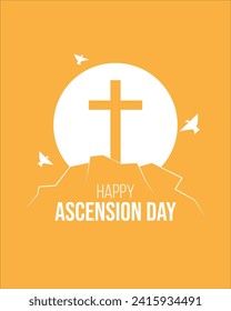 Happy Ascension Day Graphic Design