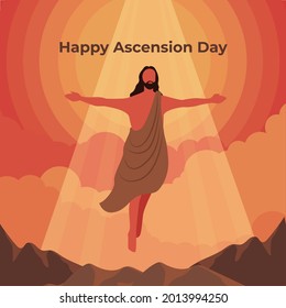 Happy Ascension Day of Jesus Christ (Hari Kenaikan Isa Almasih) svg