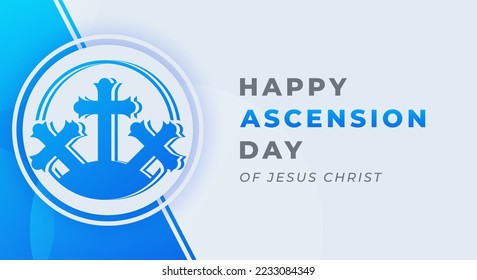 Happy Ascension Day of Jesus Christ Celebration Vector Design Illustration. Template for Background, Poster, Banner, Advertising, Greeting Card or Print Design Element