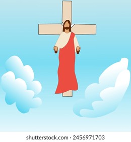 Happy Ascension day vector design