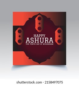 Happy Ashura Vector Template Design. 