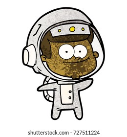 happy astronaut cartoon