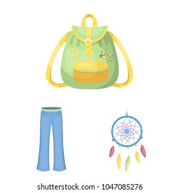 Happy and attribute cartoon icons in set collection for design. Happy and accessories vector symbol stock web illustration.