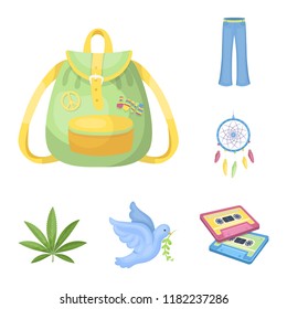 Happy and attribute cartoon icons in set collection for design. Happy and accessories vector symbol stock web illustration.