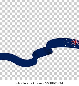 Happy Australia day 26 January (independence day). Flag of Australia  on isolated background. Can used for Greeting card, poster, banner concept, flyer, social media. Vector illustration.