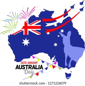 Happy australia day background