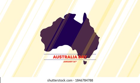 Happy Australia Day Background Illustration Vector.
