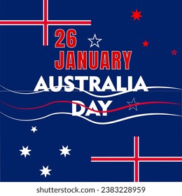 happy Australia day concept, Australian day celebration banner 