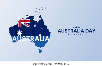 Happy Australia Day. Australia day creative design for social media post. Australia day ads design. 3D Illustration
