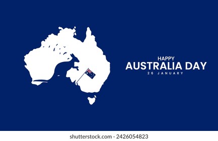 Happy Australia Day. Australia day creative design for social media post. Australia day ads design. 3D Illustration