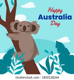 Happy Australia day design concept