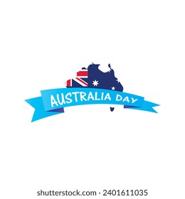 Happy Australia Day element template poster vector