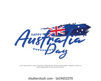 Happy Australia Day Illustration Background.
