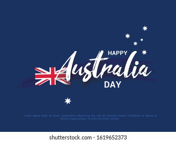 Happy Australia Day Illustration Background.
