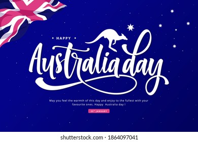 happy australia day illustration background