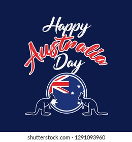 Happy Australia Day Illustration Vector