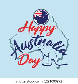 Happy Australia Day Illustration Vector