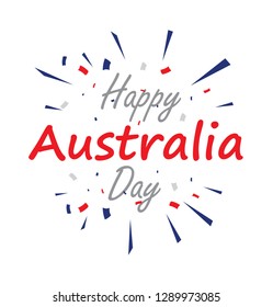 Happy Australia day logo - Vector illustration