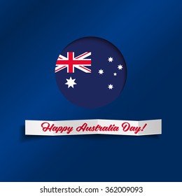 Happy Australia Day vector illustration, January 26