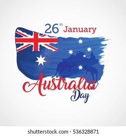 Happy Australia Day Vector illustration. Suitable for Greeting card, poster and banner.