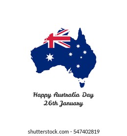 Happy Australia Day Vector illustration. Suitable for Greeting card, poster and banner.