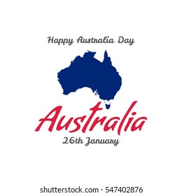 Happy Australia Day Vector illustration. Suitable for Greeting card, poster and banner.