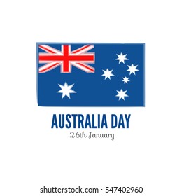 Happy Australia Day Vector illustration. Suitable for Greeting card, poster and banner.