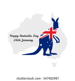 Happy Australia Day Vector illustration. Suitable for Greeting card, poster and banner.