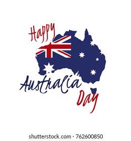 Happy Australia Day vector illustration.  