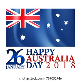 Happy Australia day. Vector illustration

