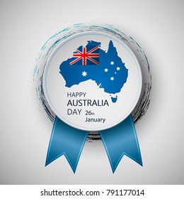 Happy Australia Day vector illustration for greeting card. Eps10