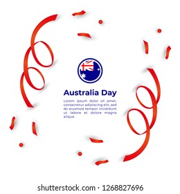 Happy Australia Day Vector Template Design Illustration