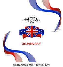 Happy Australia Day Vector Template Design Illustration
