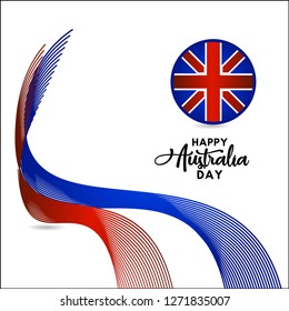 Happy Australia Day Vector Template Design Illustration