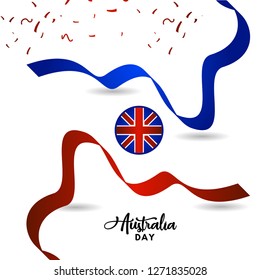 Happy Australia Day Vector Template Design Illustration