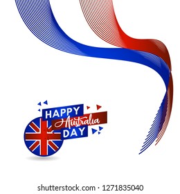 Happy Australia Day Vector Template Design Illustration