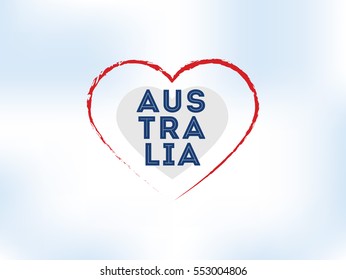 Happy Australia Day. Vector typography, text design. Usable for banners, greeting cards, gifts etc. 26th of January.