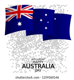 happy australia day,flag vector