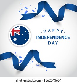 Happy Australia Independence Day Vector Template Design Illustration