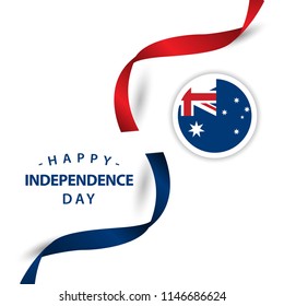 Happy Australia Independent Day Vector Template Design Illustration