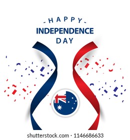 Happy Australia Independent Day Vector Template Design Illustration