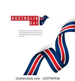 Happy Australia National Day Vector Template Design Illustration