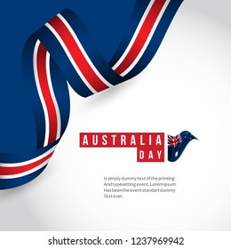 Happy Australia National Day Vector Template Design Illustration