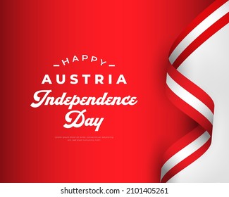 Happy Austria Independence Day October 26th Celebration Vector Design Illustration. Template for Poster, Banner, Advertising, Greeting Card or Print Design Element