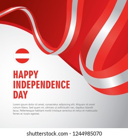 Happy Austria Independence Day Vector Template Design Illustration
