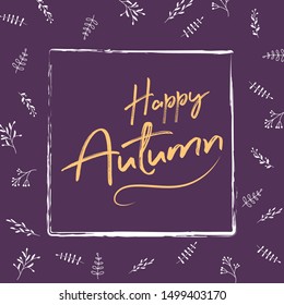 Happy Autumn Banner Concept Template