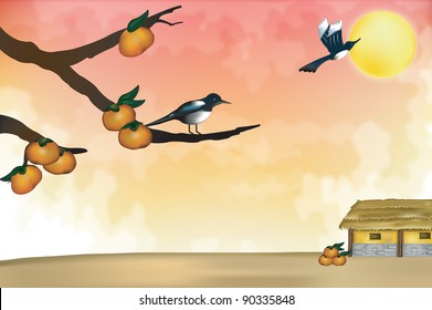 Happy Autumn Scene