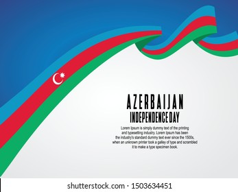Happy Azerbaijan National Day Celebration vector template, Background Concept for Independence Day and other events, Vector Illustration Design.