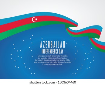 Happy Azerbaijan National Day Celebration vector template, Background Concept for Independence Day and other events, Vector Illustration Design.